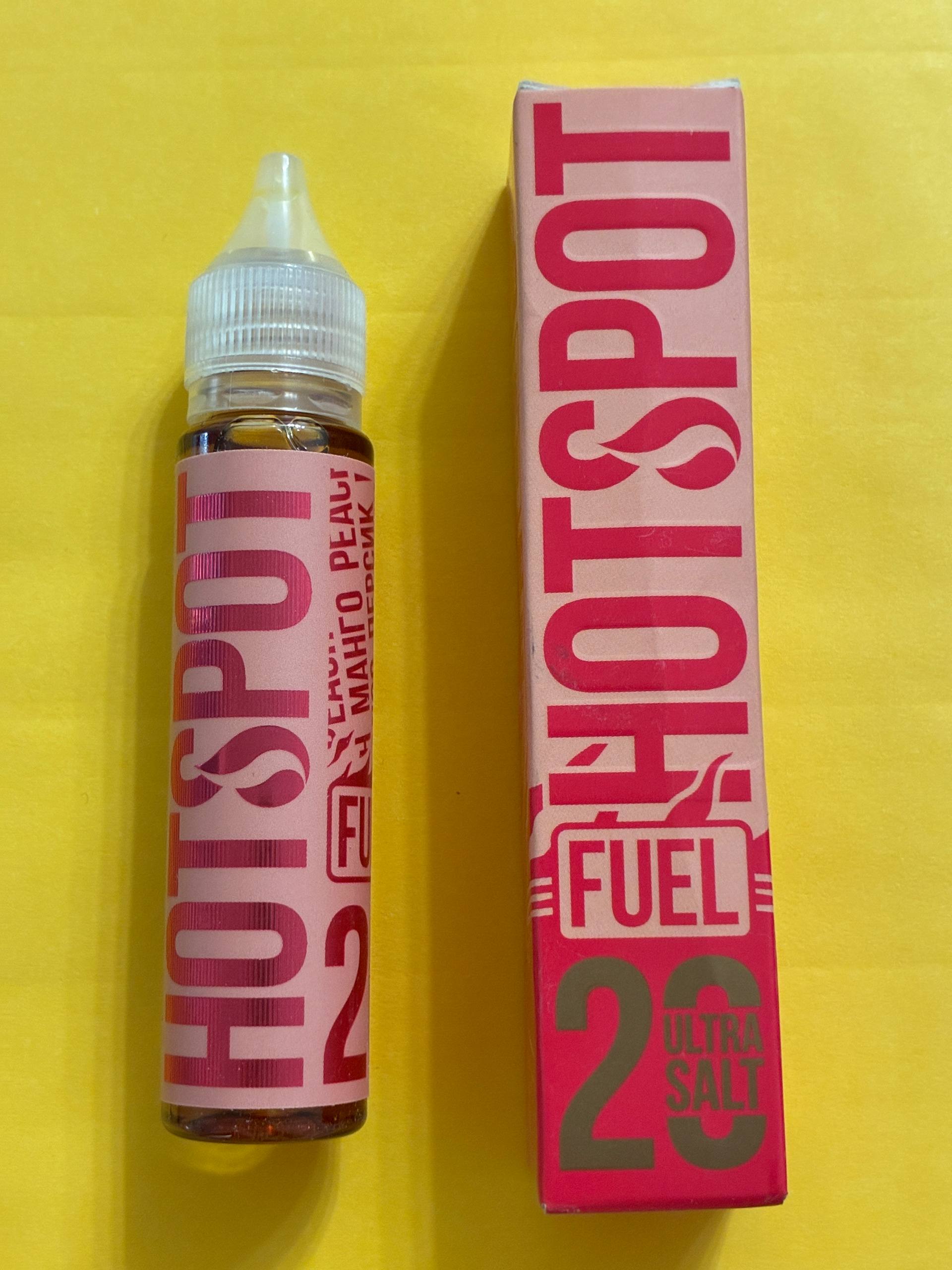 HOTSPOT Peach Mango 20 mg Vape Juice Canada