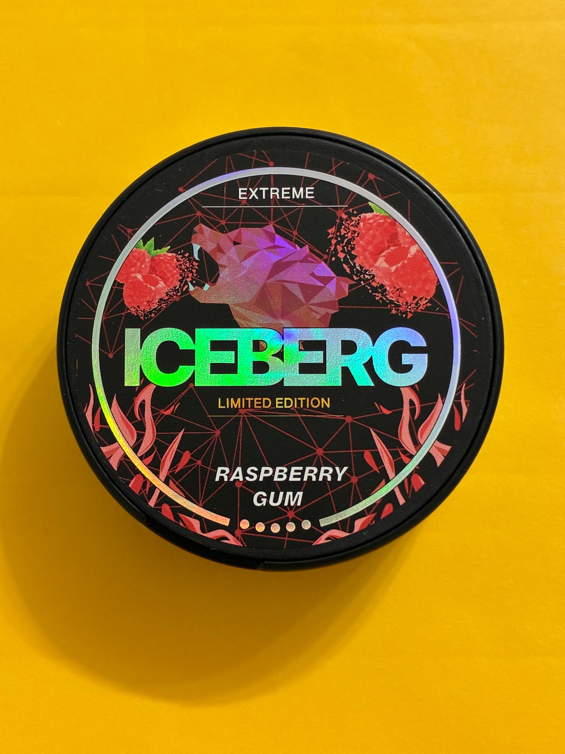 ICEBERG Raspberry Gum 130 mg Nicotine Pouches Canada