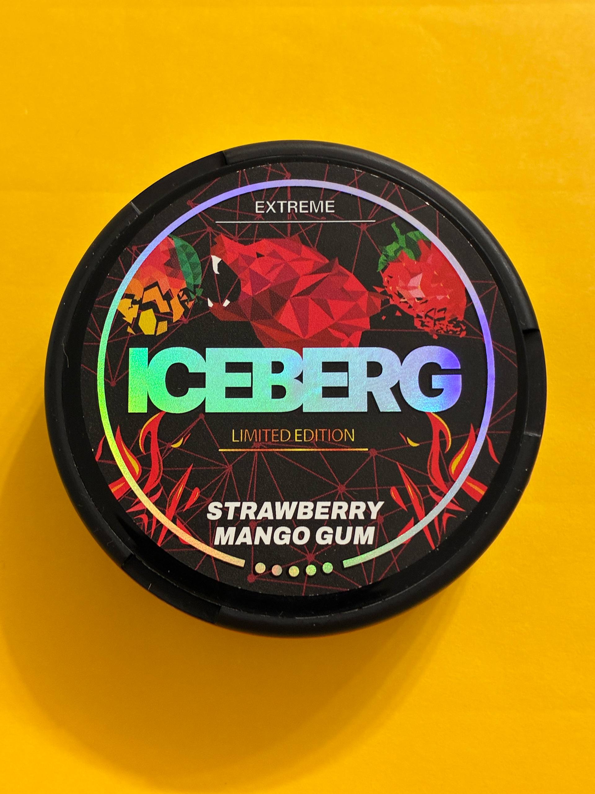 ICEBERG Strawberry Mango Gum 130 mg Nicotine Pouches Canada