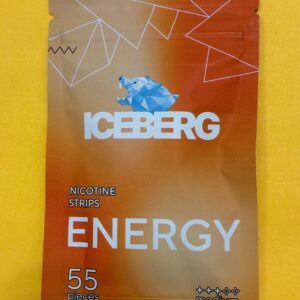 ICEBERG Energy 12mg nicotine cotton strips, 55-piece package