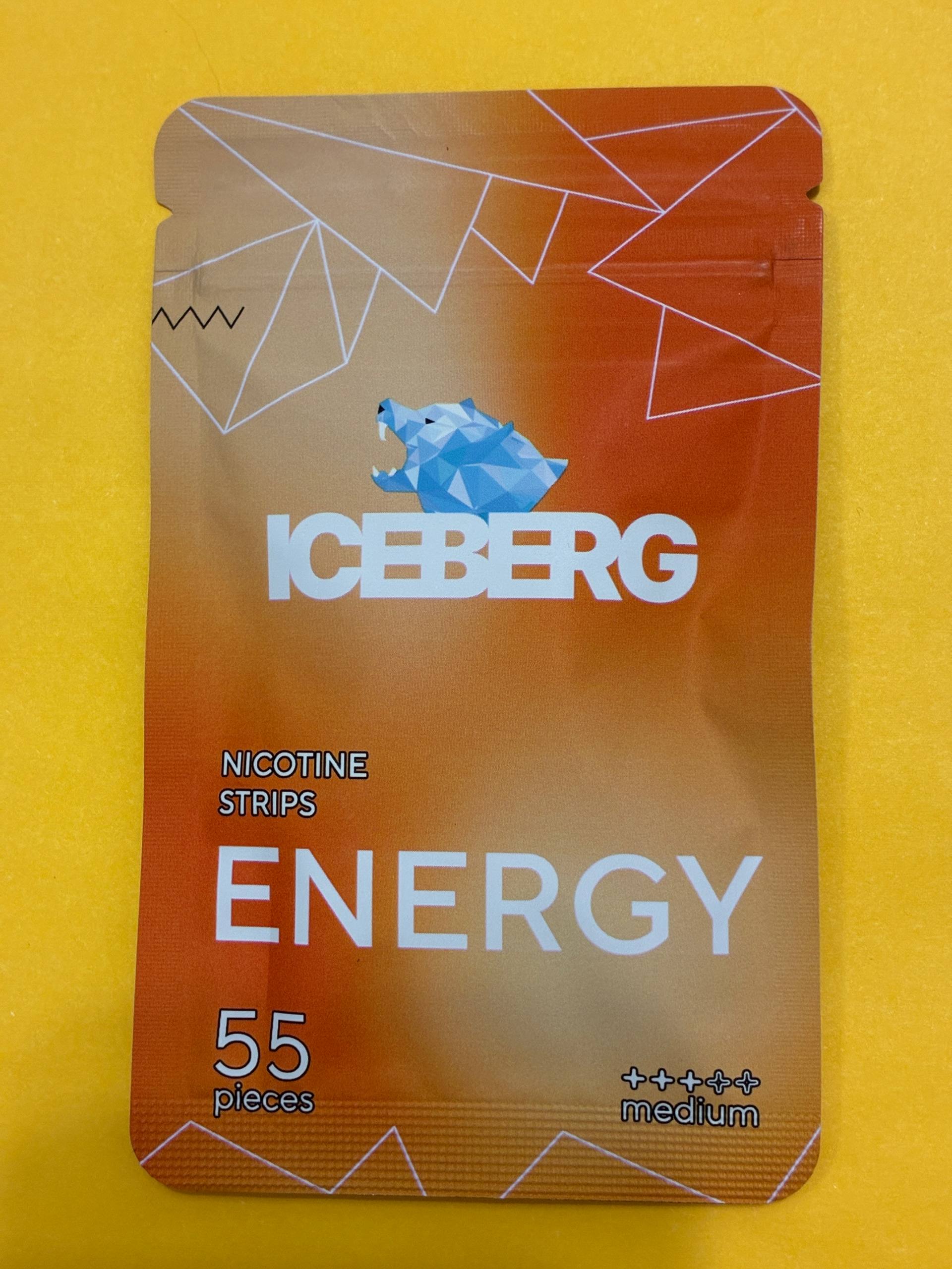 ICEBERG Energy 12mg nicotine cotton strips, 55-piece package