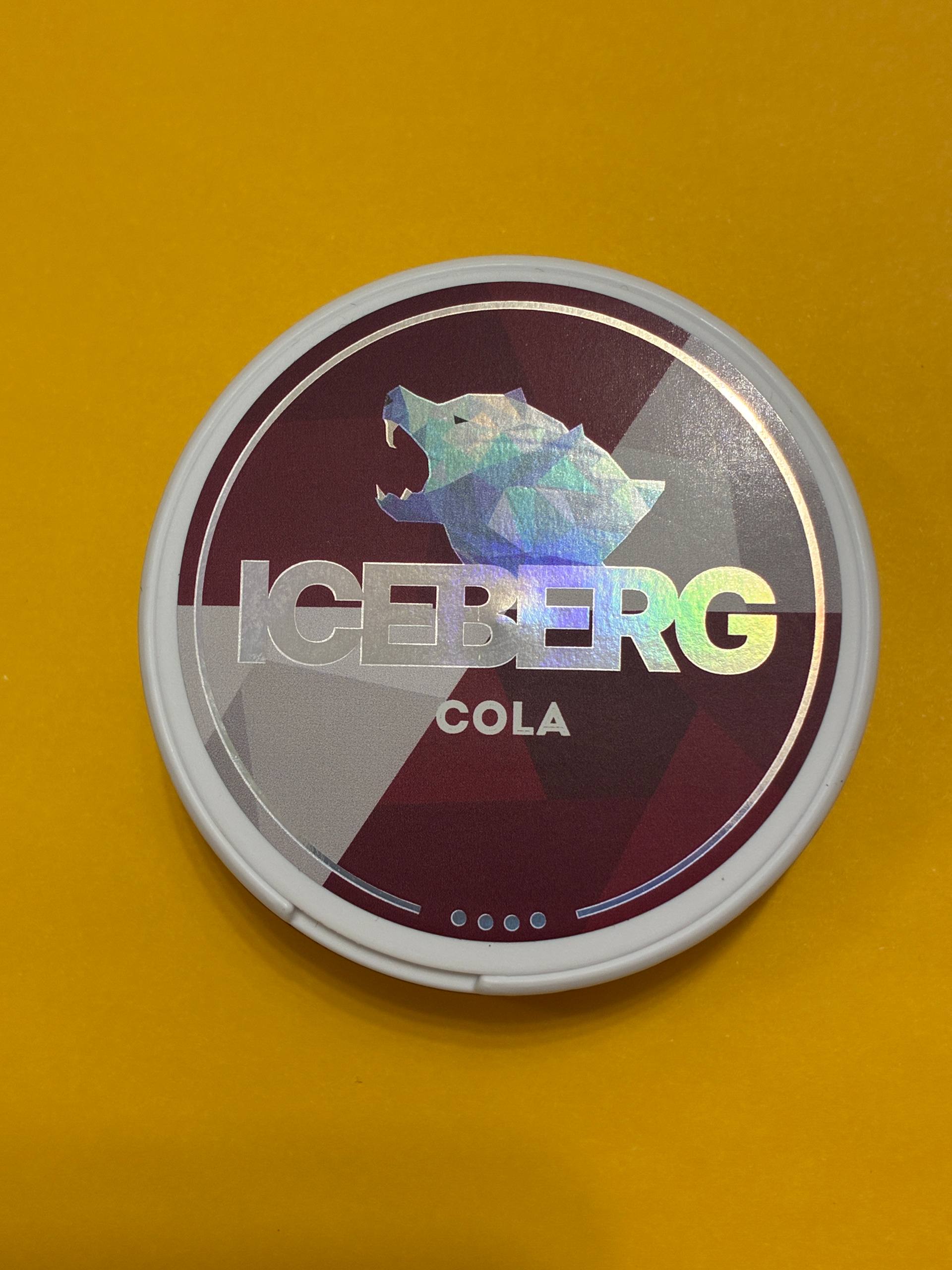 ICEBERG Cola 75mg extra strong Russian snus nicotine pouches